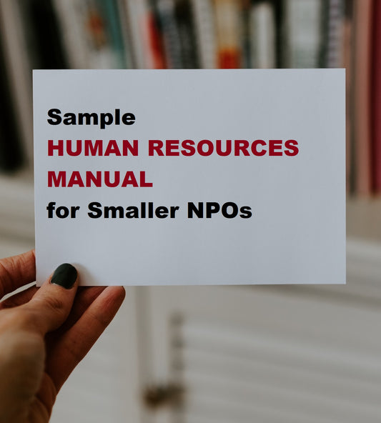 Sample Human Resources Manual for NPOs (Word)