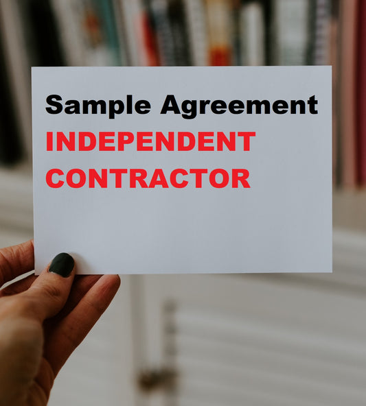 Sample Contract Independent Contractor
